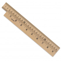 STP34039 - Wooden Meter Stick Plain Ends in Rulers