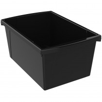 Medium Classroom Storage Bin, Black - STX61429U06C | Storex Industries | Storage Containers