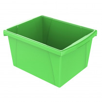 Small Classroom Storage Bin, Green - STX61480U06C | Storex Industries | Storage Containers