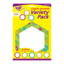 Color Harmony Hexa-swirls Classic Accents Var. Pack, 36 ct - T-10677 | Trend Enterprises Inc. | Accents