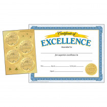 Excellence (Excellence Seals) Certif & Award Seals ComboPack - T-11903 | Trend Enterprises Inc.