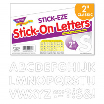 T-1789 - Stick-Eze 2In Letters & Marks White in Letters