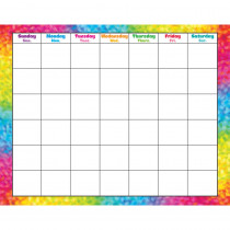 T-27011 - Colorful Brush Strokes Monthly Wipe Off Calendar in Calendars