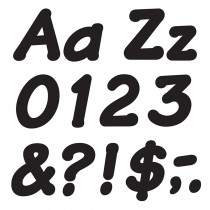 T-2703 - Ready Letters 4 Inch Italic Black in Letters