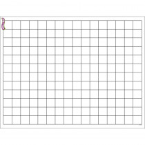 T-27305 - Graphing Grid Small Squares Wipe Off Chart 17X22 in Dry Erase Sheets