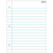 T-27308 - Notebook Paper Wipe Off Chart 17X22 in Dry Erase Sheets
