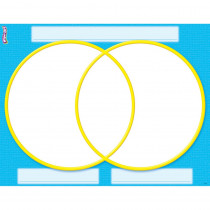 T-27311 - Venn Diagram Wipe Off Chart 17X22 in Dry Erase Sheets