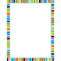 T-27345 - Stripe-Tacular Party Time Wipe Off Chart in Classroom Theme