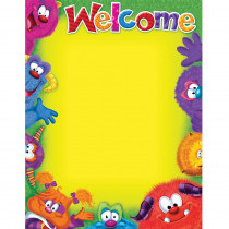 T-38431 - Welcome Blank Furry Friends Chart in Classroom Theme