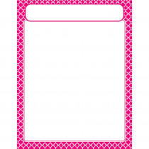 T-38604 - Moroccan Pink Learning Chart in Classroom Theme