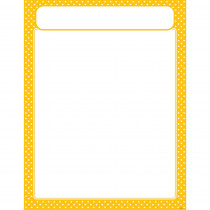 T-38619 - Polka Dots Yellow Learning Chart in Classroom Theme