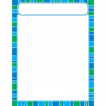 T-38635 - Stripe-Tacular Cool Blue Learning Chart in Classroom Theme