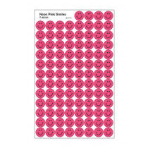 T-46141 - Neon Pink Smiles Superspots in Stickers