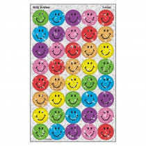 T-46305 - Superspots Sparkle Silly 60-180/Pk Smiles1 Larger Size in Stickers
