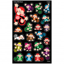 T-46326 - Color Monkeys Supershapes Stickers Large in Stickers