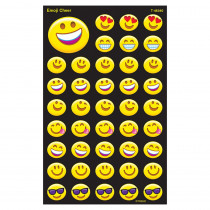 T-46340 - Emoji Cheer Supershape Stickers Lg in Stickers