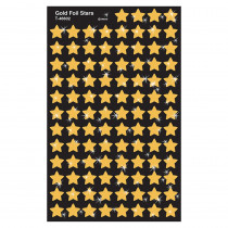 T-46602 - Supershapes Gold Foil Stars in Stickers