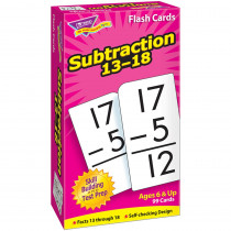 T-53104 - Flash Cards Subtraction 13-18 99Box in Flash Cards