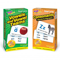 T-53907 - Vowels Consonants Flash Cards Asst Skill Drill in Letter Recognition