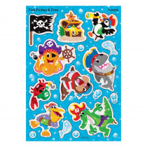 Fish Pirates & Crew Sparkle Stickers, 32 Count - T-63356 | Trend Enterprises Inc. | Stickers