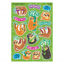 Thoughtful Sloths Sparkle Stickers, 32 Count - T-63359 | Trend Enterprises Inc. | Stickers
