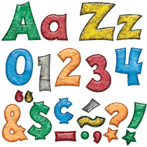 T-79846 - Bedrock 4In Friendly Uppercase Lowercase Combo Pack Ready Letters in Letters
