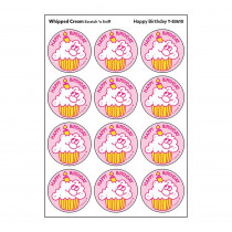 Happy Birthday/Whipped Cream Scented Stickers, Pack of 24t - T-83610 | Trend Enterprises Inc. | Stickers