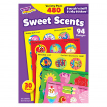 T-83901 - Stinky Stickers Sweet Shapes 456/Pk Acid-Free Super Saver Pk in Stickers