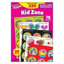 T-83921 - Kid Zone Stinky Stickers Scratch N Sniff Variety Pk in Stickers