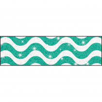 T-85416 - Wavy Teal Sparkle Plus Bolder Borders in Border/trimmer