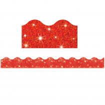 T-91410 - Trimmer Red Sparkle in Border/trimmer
