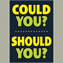 T-A67059 - Could You Should You Poster in Motivational