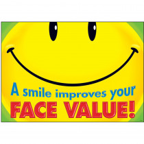 T-A67333 - A Smile Improves Your Face Value Argus Large Poster in Motivational
