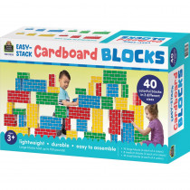 Easy-Stack Cardboard Blocks, 40 Piece Set - TCR11532 | Teacher Created Resources | Blocks & Construction Play