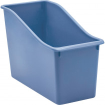Slate Blue Plastic Book Bin - TCR20459 | Teacher Created Resources | Storage Containers