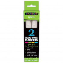 TCR20885 - White Liquid Chalk Markers 2Pk Chalk Brights in Markers