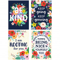 Wildflowers Positive Posters, Set of 4 - TCR2088705 | Teacher Created Resources | Motivational