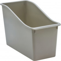 Plastic Book Bin, Gray - TCR20976 | Teacher Created Resources | Storage Containers