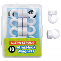 Mini Hook Magnets, Pack of 10 - TCR21036 | Teacher Created Resources | Whiteboard Accessories