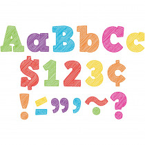 TCR2686 - Scribble Bold Block 4In Letters Combo Pack in Letters