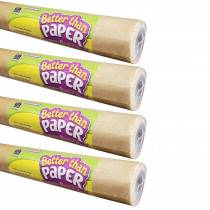 Better Than Paper Bulletin Board Roll, 4' x 12', Parchment, Pack of 4 - TCR32323 | Teacher Created Resources | Bulletin Board & Kraft Rolls