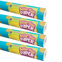 Better Than Paper Bulletin Board Roll, 4' x 12', Teal Confetti, Pack of 4 - TCR32347 | Teacher Created Resources | Bulletin Board & Kraft Rolls