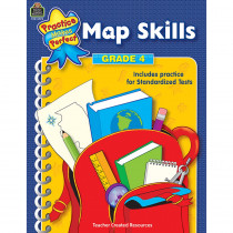 Practice Makes Perfect: Map Skills Workbook, Grade 4 - TCR3729 | Teacher Created Resources | Maps & Map Skills