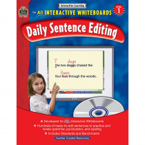 TCR3883 - Interactive Learning Gr 1 Daily Sentence Editing Bk W/Cd in Language Arts