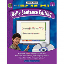 TCR3891 - Interactive Learning Gr 6 Daily Sentence Editing Bk W/Cd in Language Arts