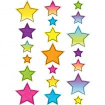Brights 4Ever Star Accents, Assorted Sizes, Pack of 60 - TCR3926 | Teacher Created Resources | Accents