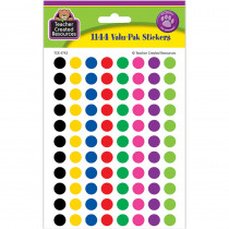 TCR4743 - Colorful Circles Mini Stickers Value Pack in Stickers