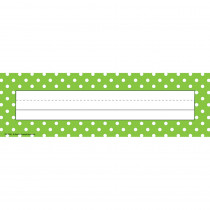 TCR4798 - Lime Polka Dots Name Plates in Name Plates