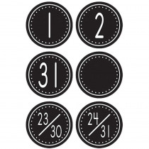 TCR4878 - Black/White Crazy Circles Calendar Days Mini Pack Circle Shape in Calendars
