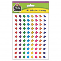 TCR5141 - Smiley Stars Mini Stickers Valu Pk 1144 Header in Stickers